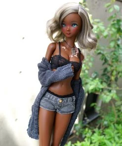 D2 Baggy Knit Cardigan (Ash Blue) Apparel