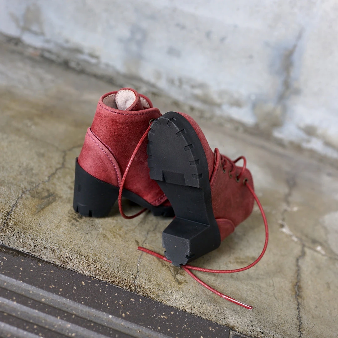 KL Lace Boots (Wine Red)