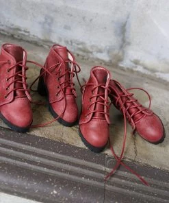 KL Lace Boots (Wine Red)