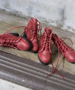 KL Lace Boots (Wine Red)