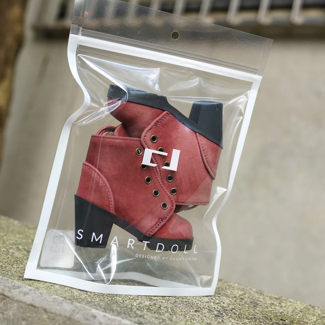 KL Lace Boots (Wine Red)