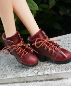 KL Lace Boots (Wine Red)