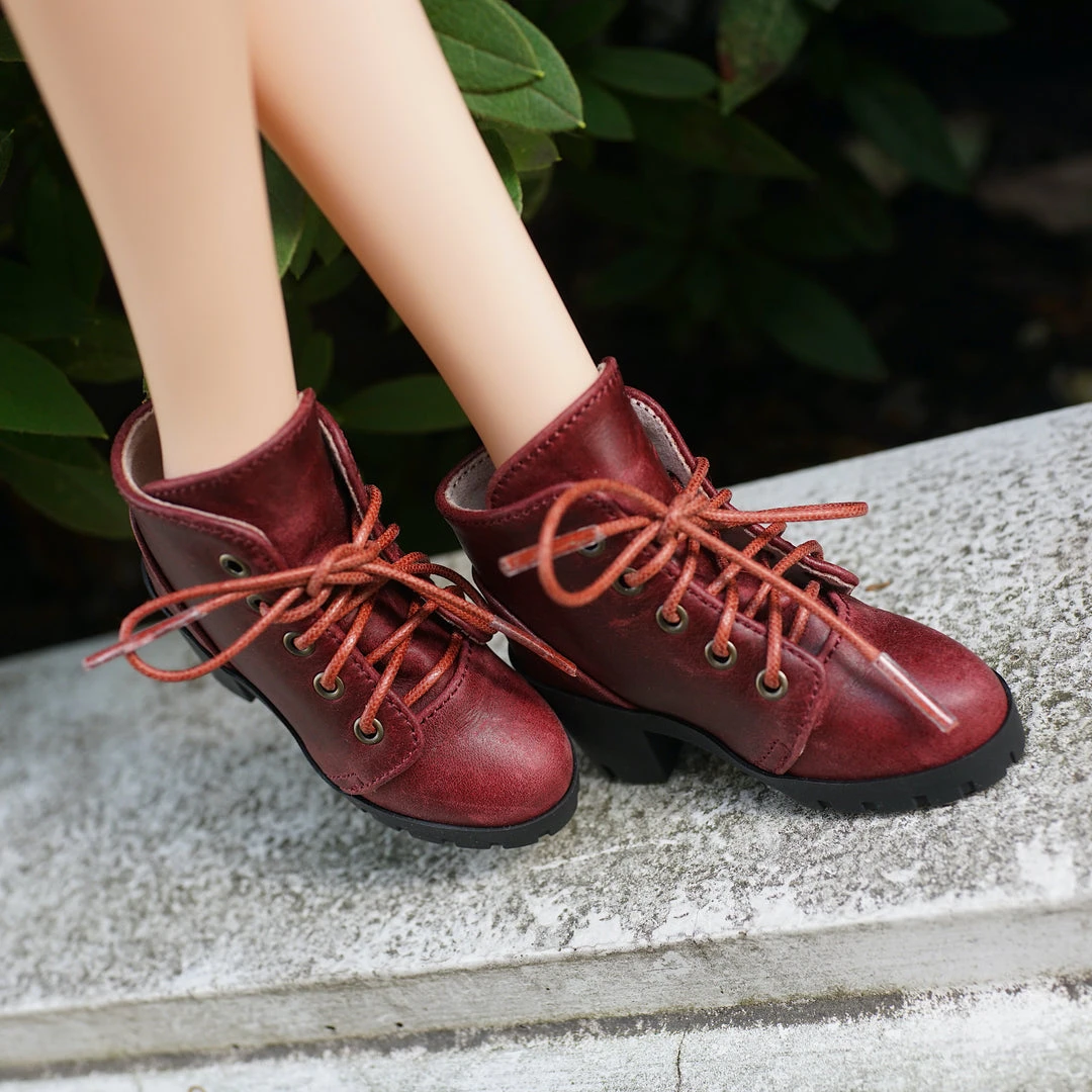KL Lace Boots (Wine Red)