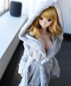 D2 Apparel Fluffy Hooded Gown