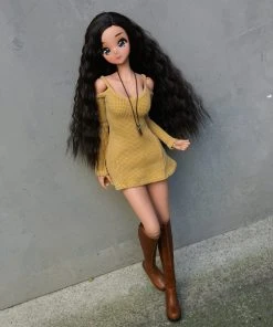 D2 Cold Shoulder Sweater (Beam Me Up Yellow) Secret Stuff