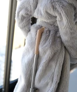 D2 Apparel Fluffy Hooded Gown