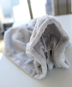 D2 Apparel Fluffy Hooded Gown