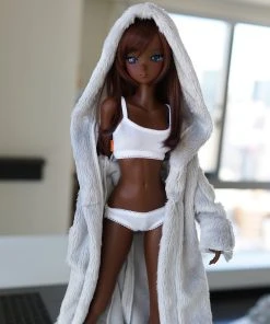 D2 Apparel Fluffy Hooded Gown