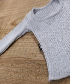 D2 Low Neck Rib Knit Sweater Secret Stuff