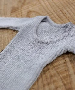 D2 Low Neck Rib Knit Sweater Secret Stuff