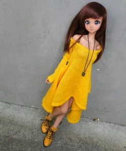 N2 Irregular Hem Sweater (Yellow) Secret Stuff