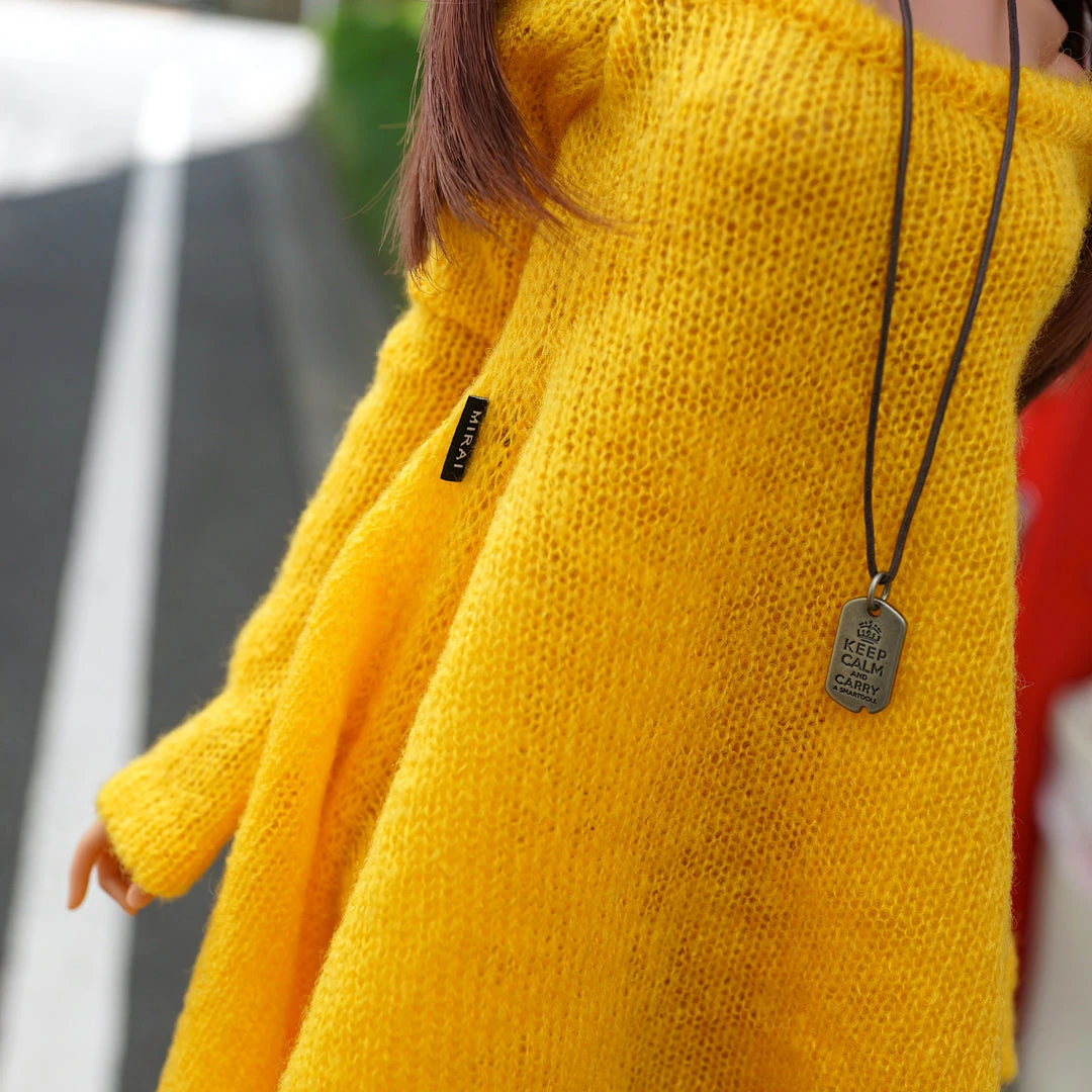 N2 Irregular Hem Sweater (Yellow) Secret Stuff