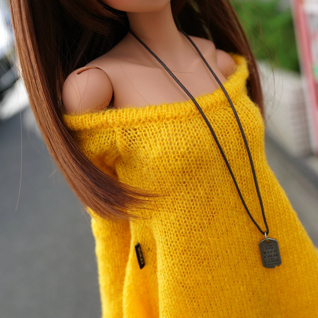 N2 Irregular Hem Sweater (Yellow) Secret Stuff