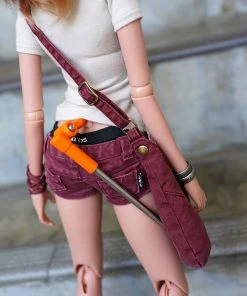Smart Doll Store Secret Stuff Scavenger Satchel Bag (Wine Red)