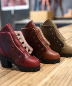 KL Lace Boots (Wine Red)