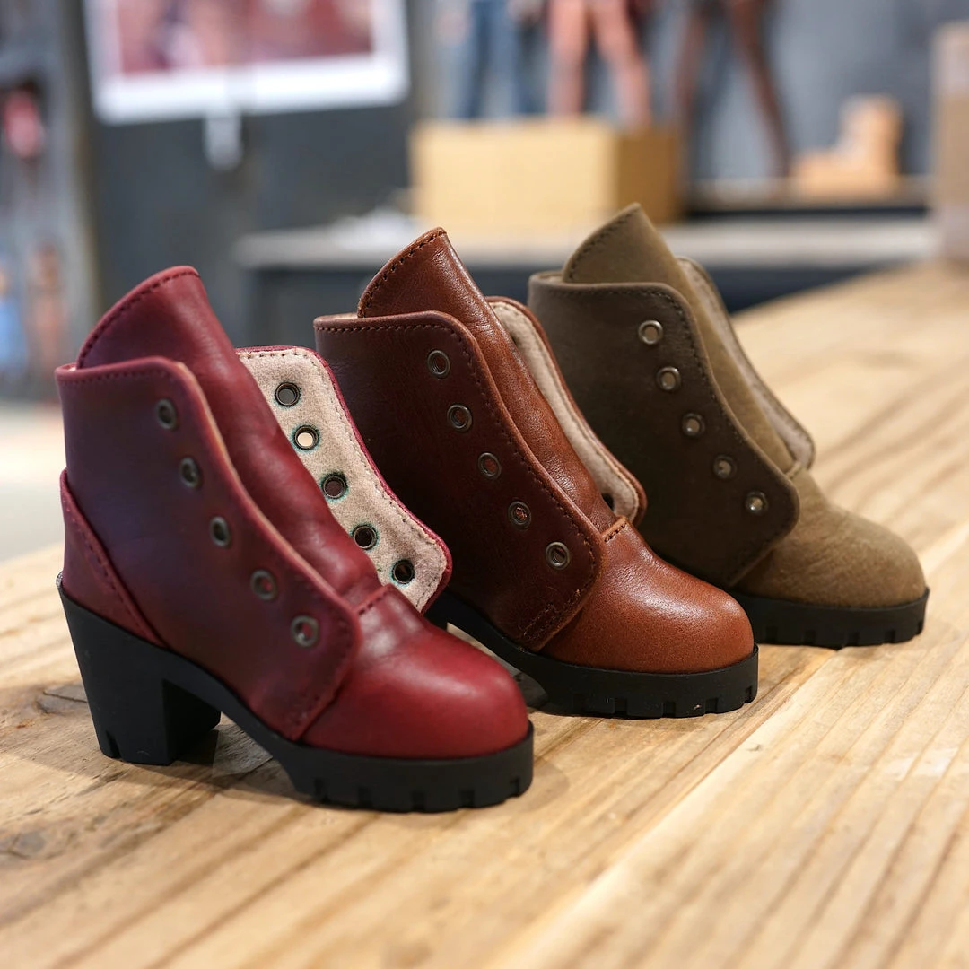 KL Lace Boots (Wine Red)