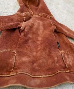 D2 Hooded Zip Cardigan (Rusty Brown)