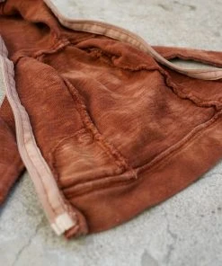D2 Hooded Zip Cardigan (Rusty Brown)