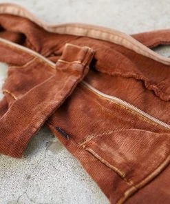 D2 Hooded Zip Cardigan (Rusty Brown)