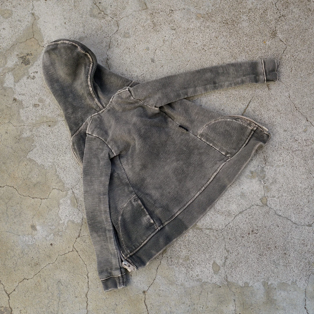 D2 Hooded Zip Cardigan (Ash Gray)