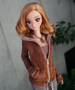 D2 Hooded Zip Cardigan (Rusty Brown)