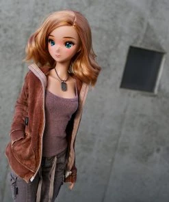 D2 Hooded Zip Cardigan (Rusty Brown)