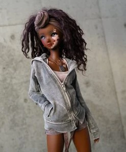 D2 Hooded Zip Cardigan (Ash Gray)