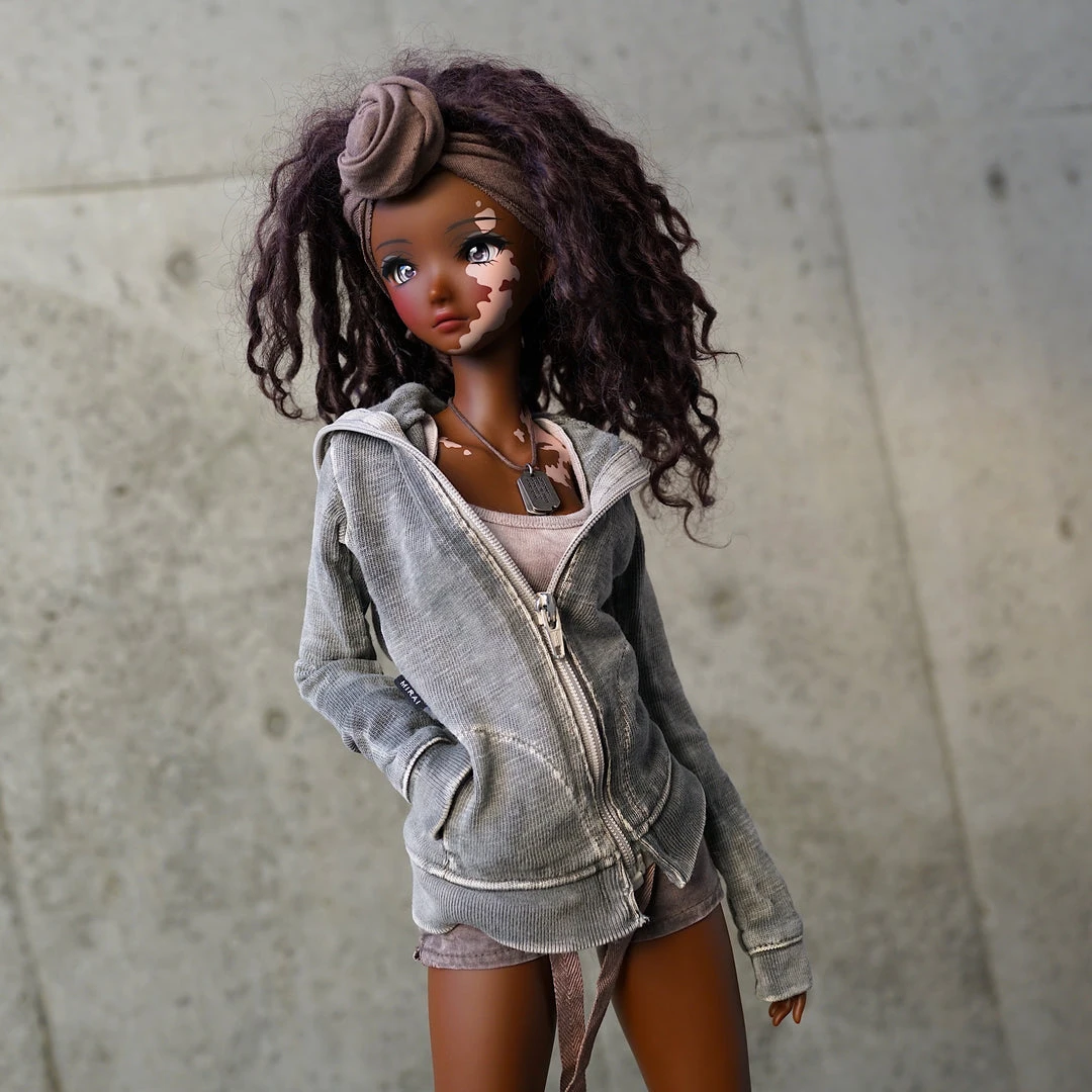 D2 Hooded Zip Cardigan (Ash Gray)