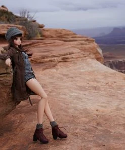 KL Lace Boots (Wine Red)