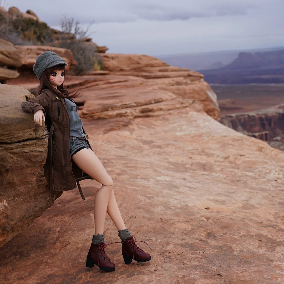 KL Lace Boots (Wine Red)