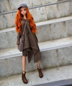 N2 Irregular Hem Sweater (Oak Brown)