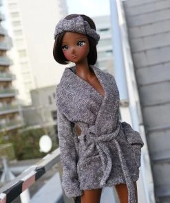 D2 Bathrobe And Head Towel Band Set Secret Stuff