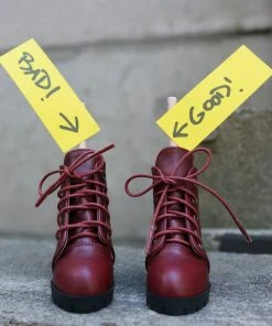 KL Lace Boots (Wine Red)