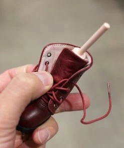 KL Lace Boots (Wine Red)