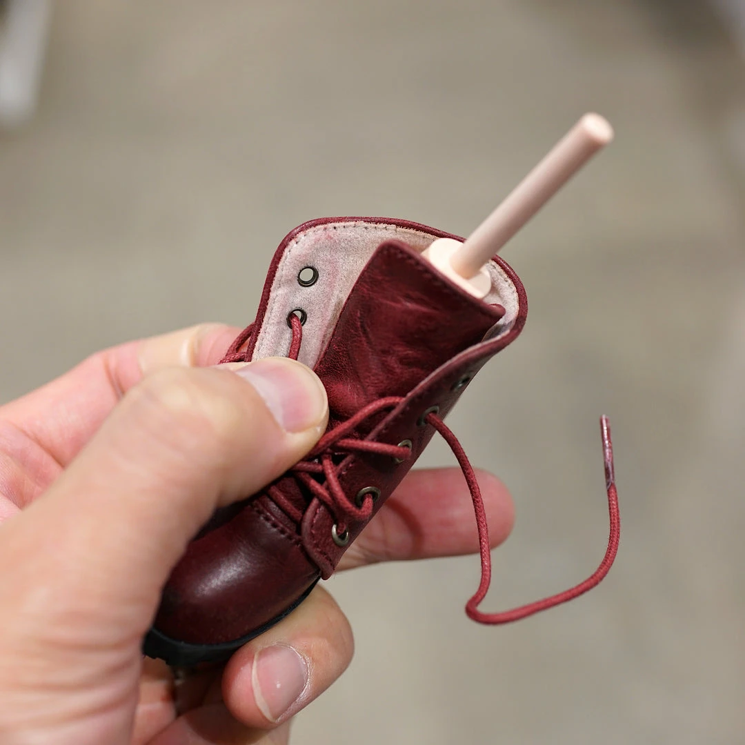 KL Lace Boots (Wine Red)