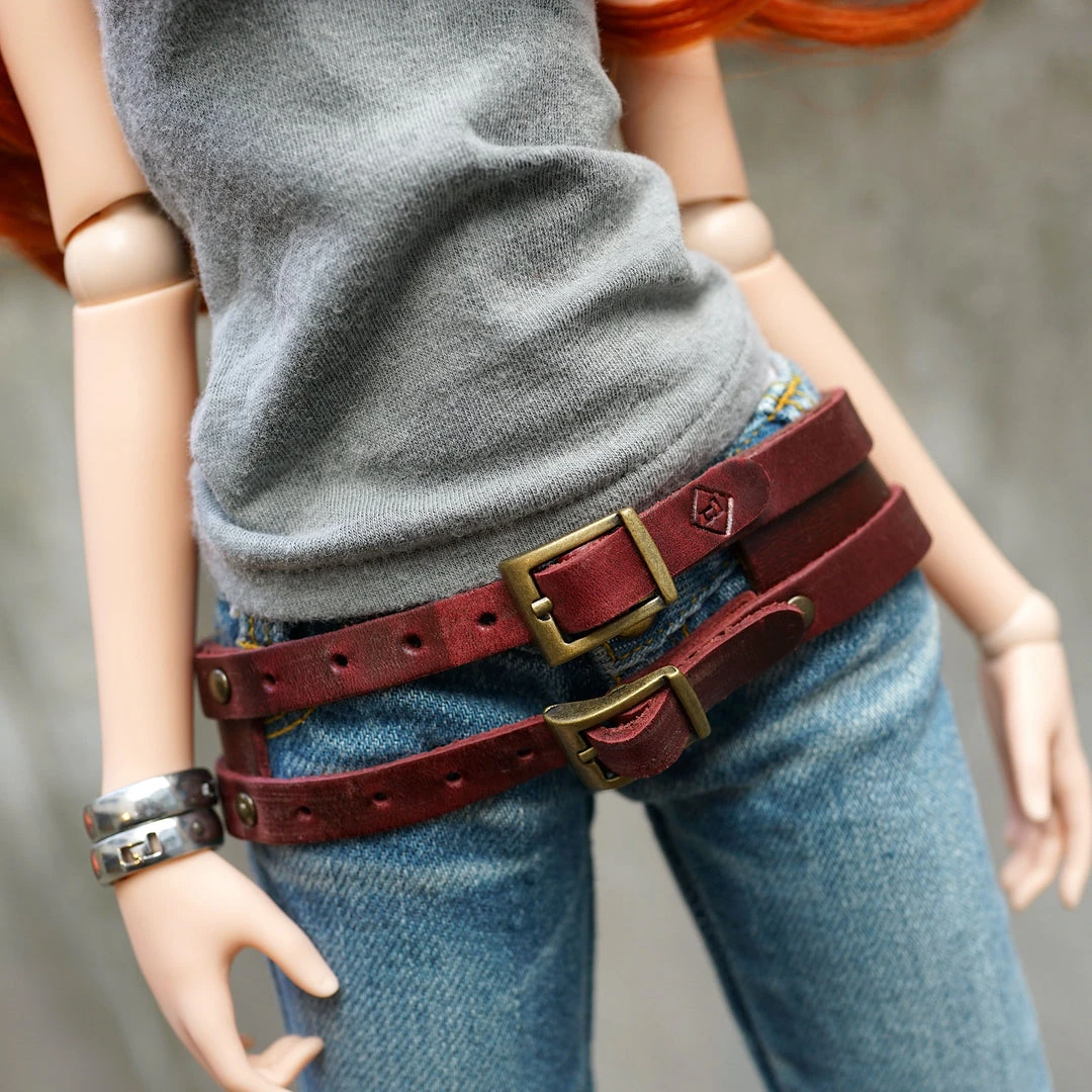 KL Double Belt (Wine Red)