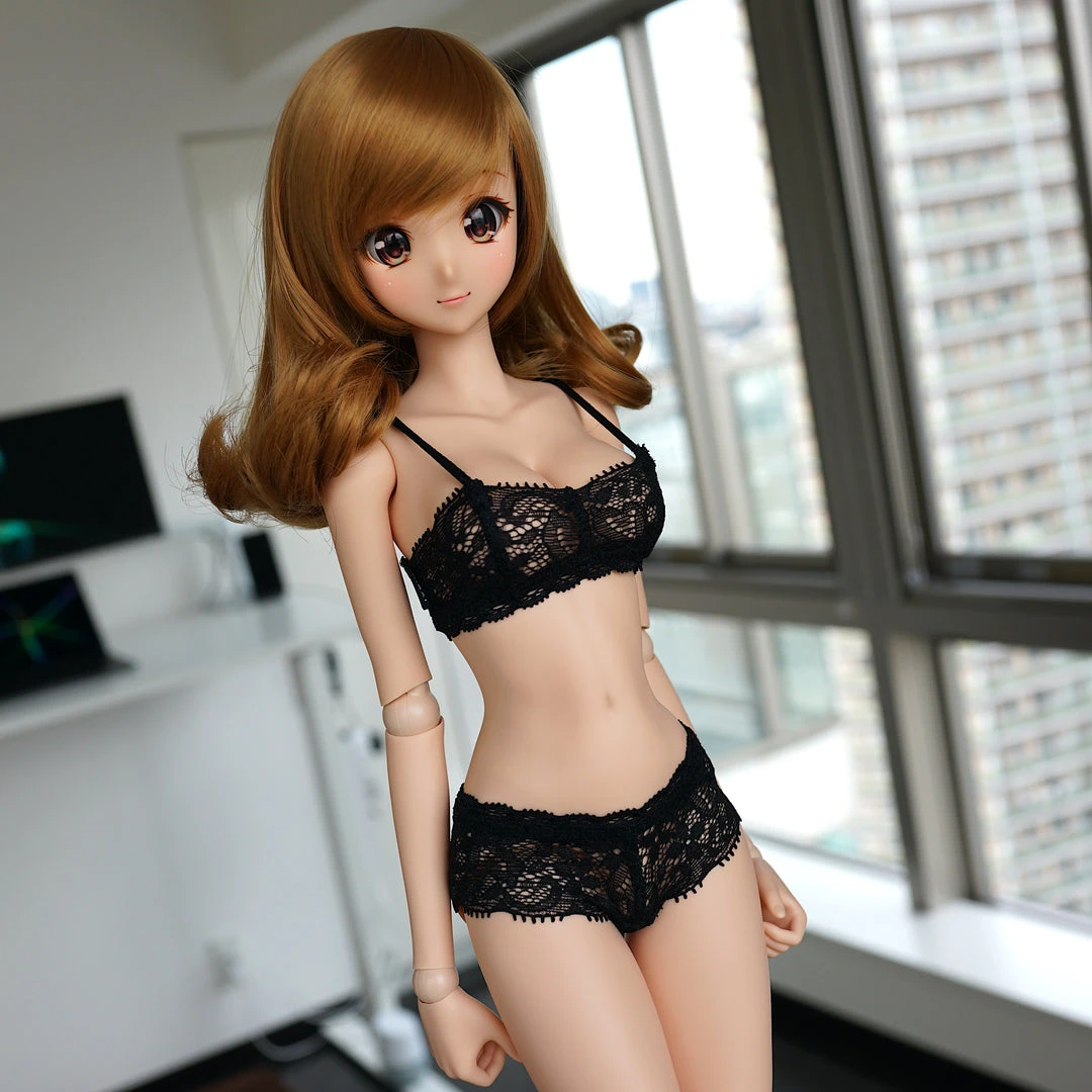 N2 Lace Sports Bra Set (Black)