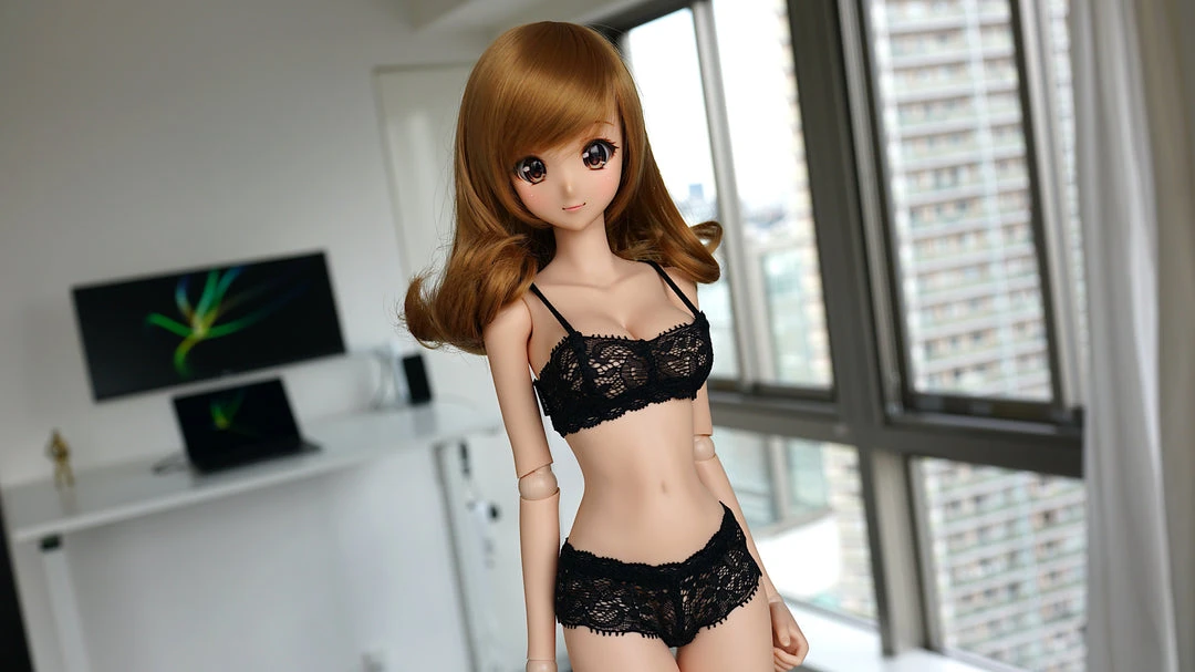 N2 Lace Sports Bra Set (Black)