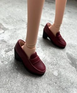 Smart Doll Store Secret Stuff Loafers (Wine Red)